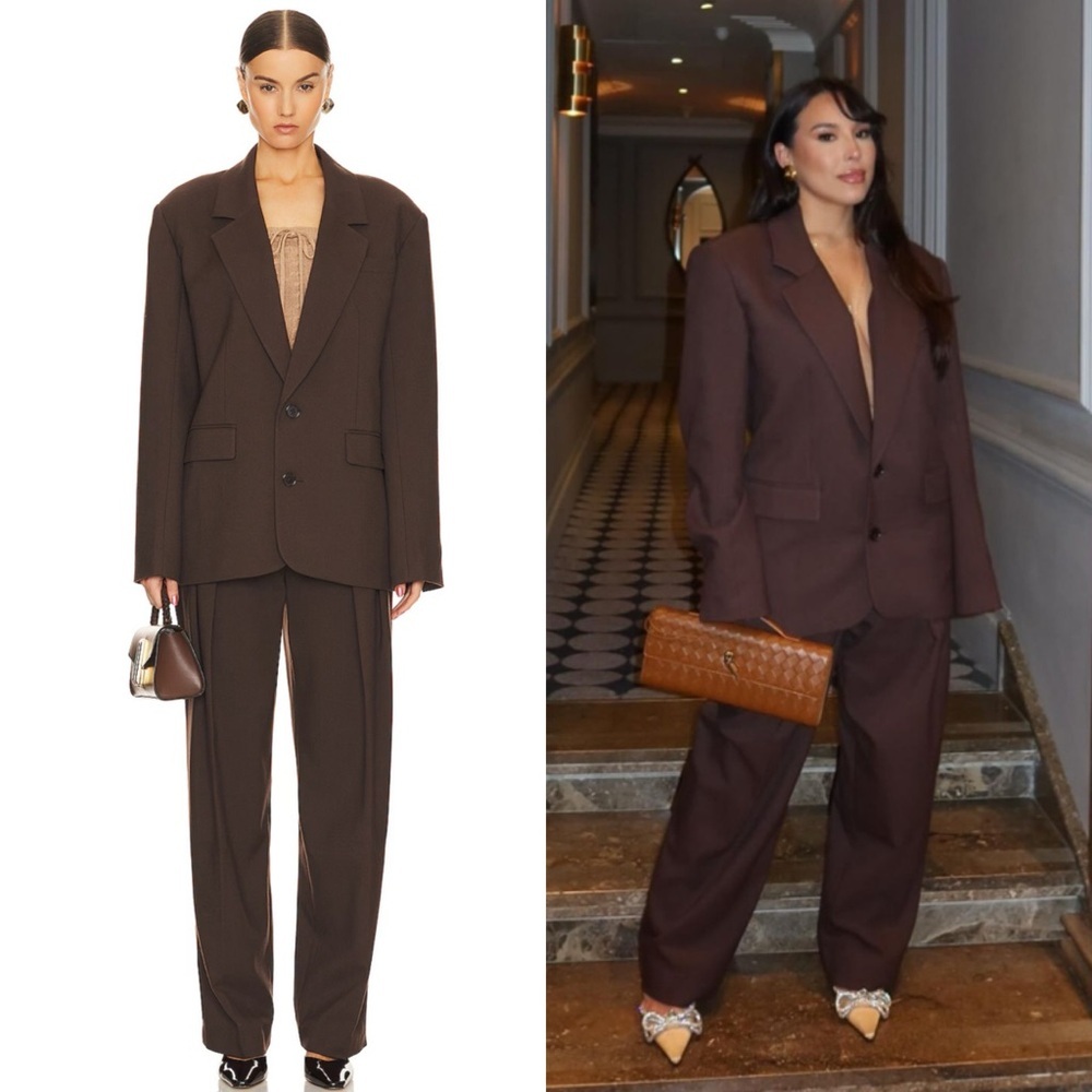 Helsa Oversized Suit Blazer in Brown Size XL NEW! New with tags!